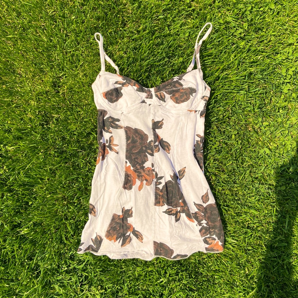 ARITZIA Wilfred Sweetheart Floral Tank Top✨🤍